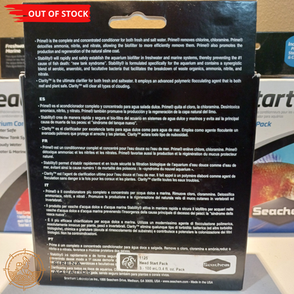 Seachem Head Start Water Conditioning 3 - Pack Additives