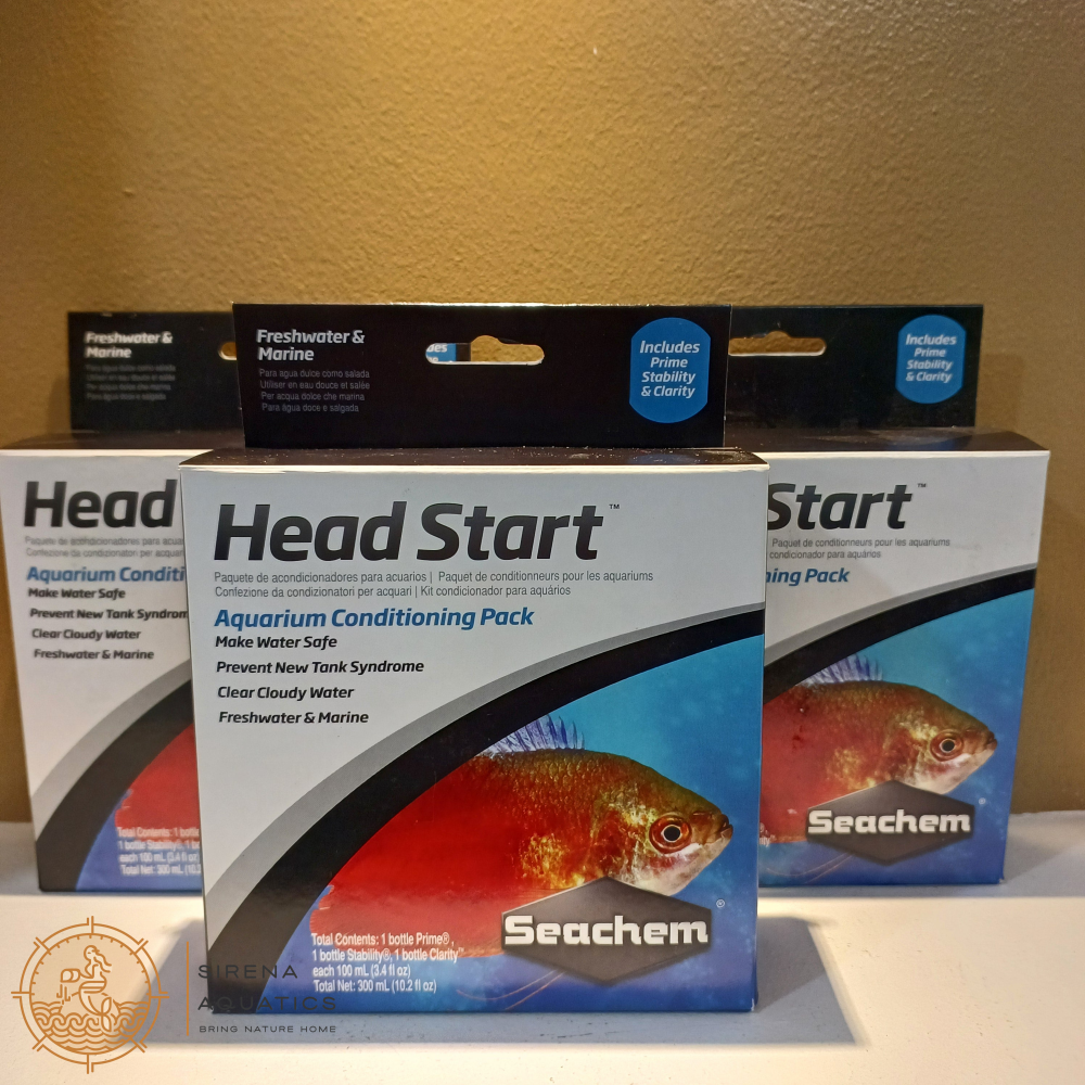 Seachem Head Start Water Conditioning 3 - Pack Additives