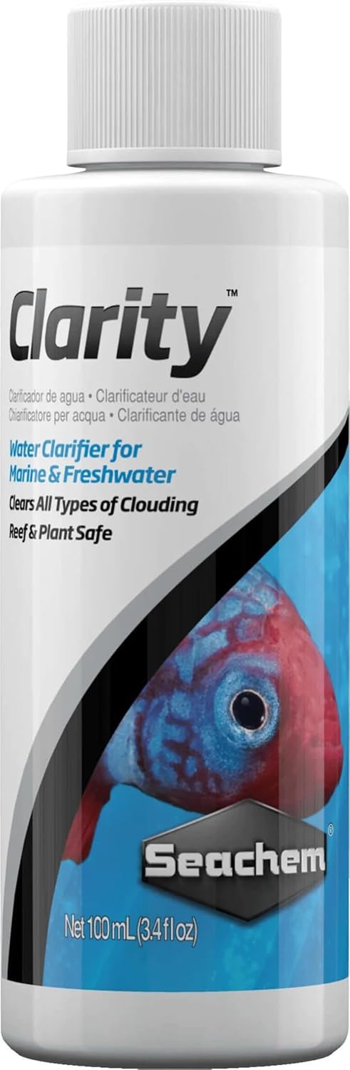 Seachem Clarity (100Ml) - Ultimate Aquarium Water Clarifier For Fresh & Saltwater Additives