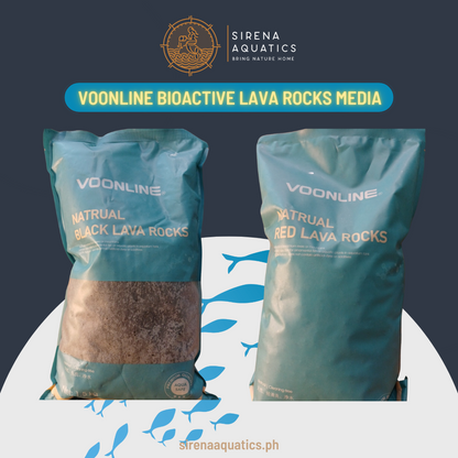Voonline Bio-Active Lava Rocks - Natural Aquarium Filter Media And Decorative Substrate Gravel