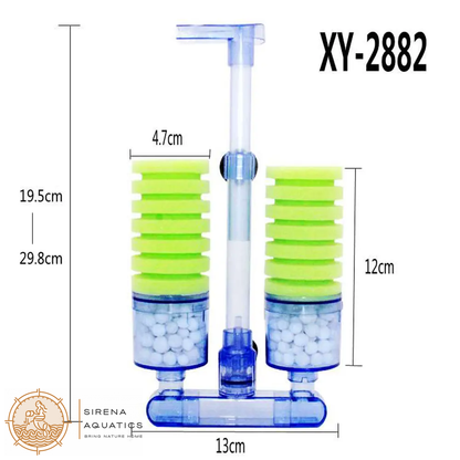 Sponge Filter With Bio Media Filters And