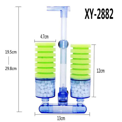 Sponge Filter With Bio Media Filters And