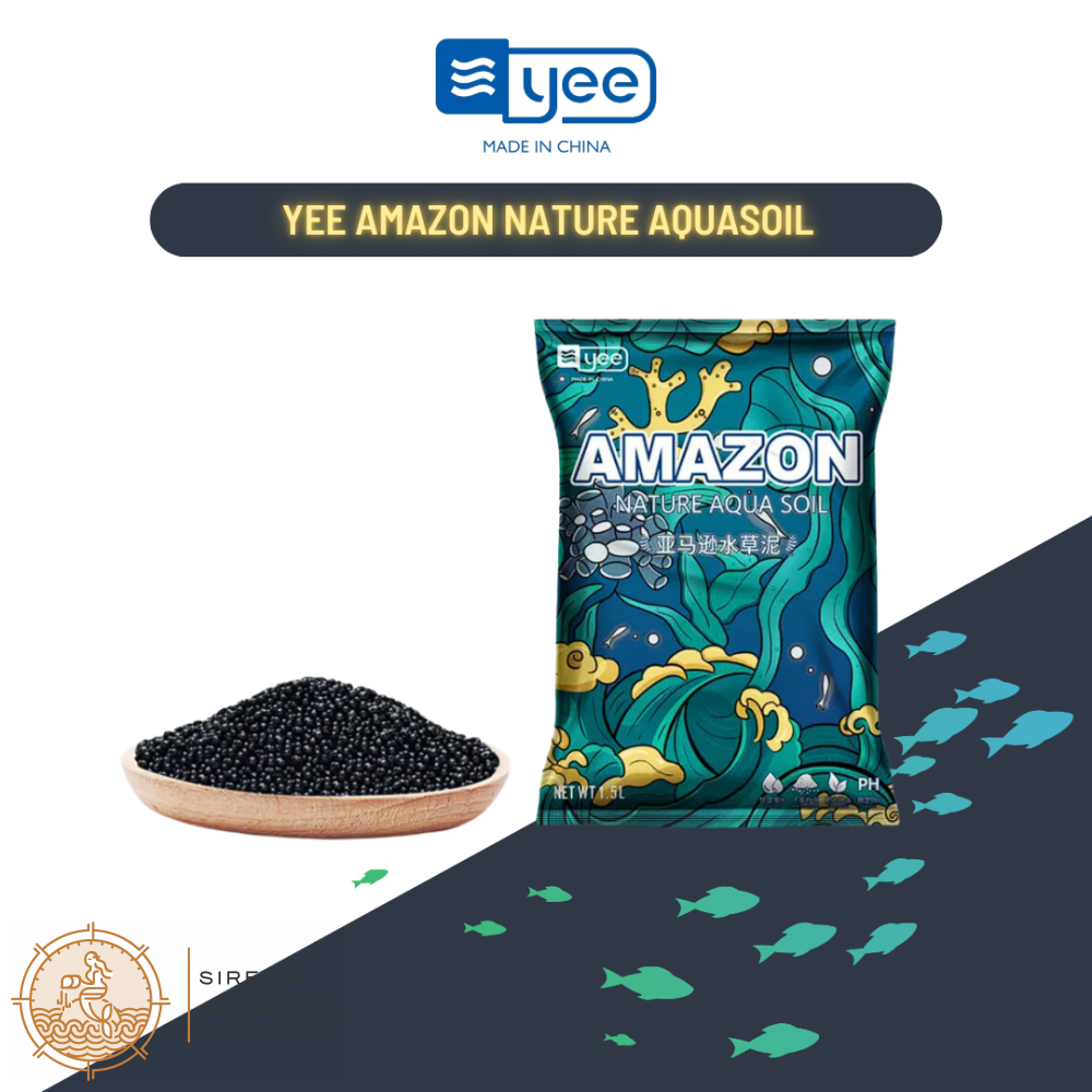 Yee Amazon Nature Aquasoil - Boost Fertility & Clarity For Thriving Planted And Aquascaped Tanks!