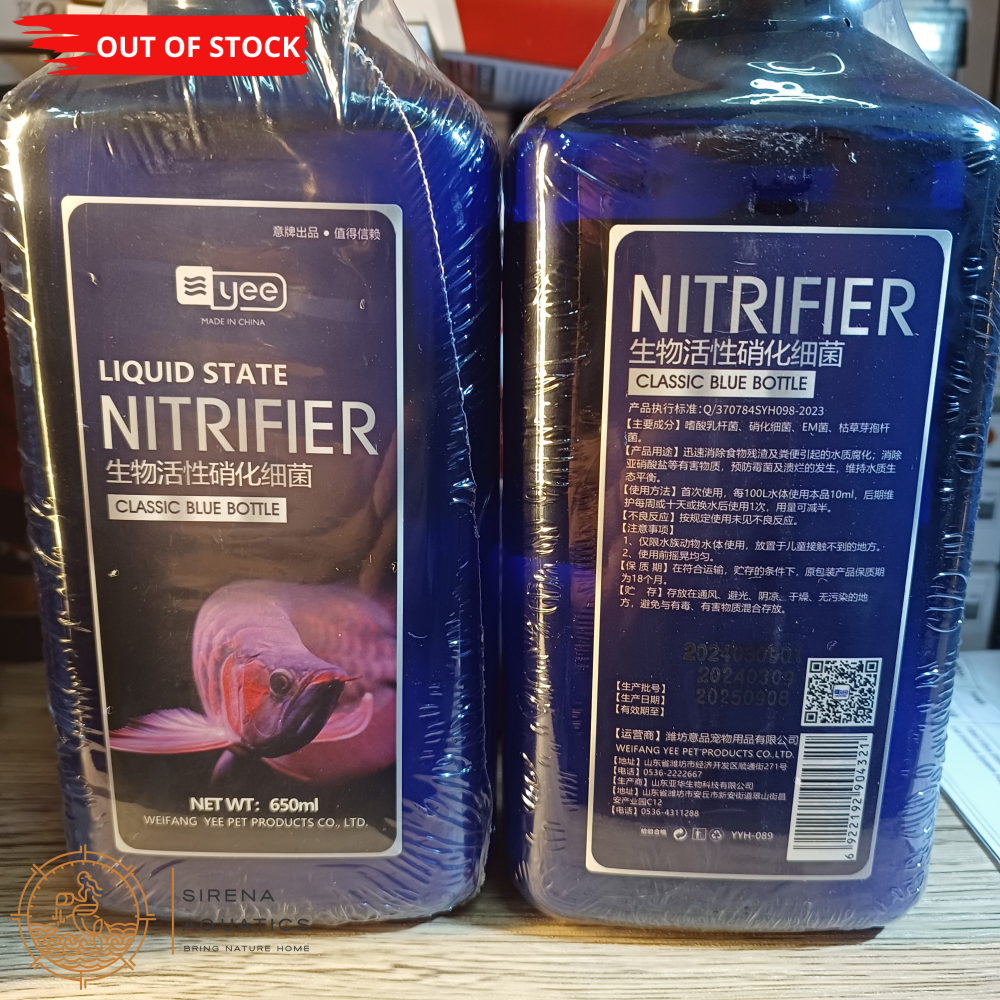 Yee Nitrifier - Bacteria Starter For Cycling Aquarium Tanks 650Ml Water Treatments