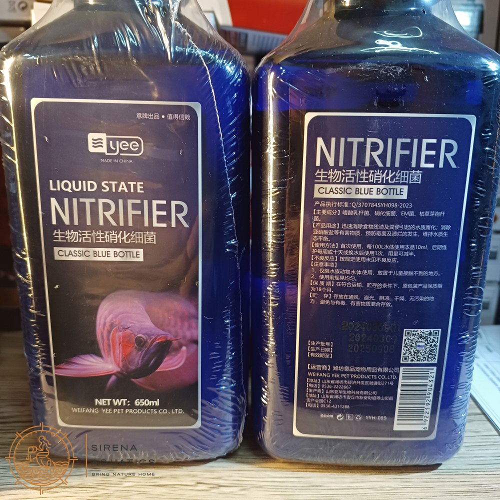 Yee Nitrifier - Bacteria Starter For Cycling Aquarium Tanks 650Ml Water Treatments