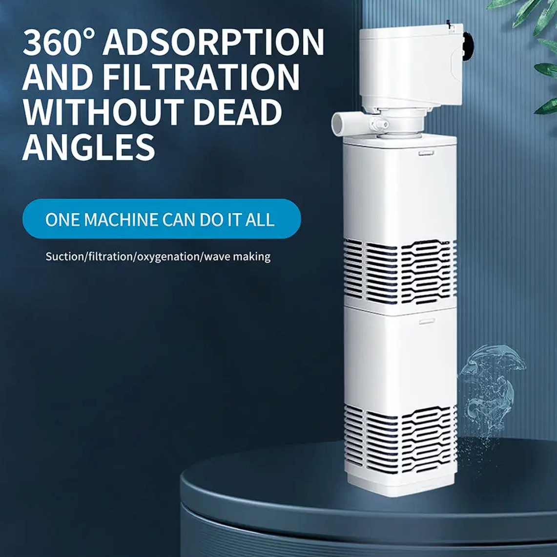 Yee 4-In-1 Internal Aquarium Filter - Crystal Clear Water & Effective Filtration For Healthy Fish!