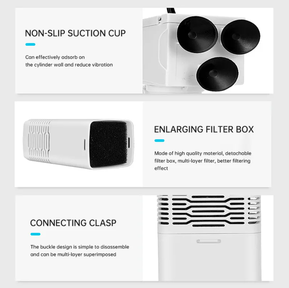 Yee 4-In-1 Internal Aquarium Filter - Crystal Clear Water & Effective Filtration For Healthy Fish!