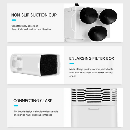 Yee 4-In-1 Internal Aquarium Filter - Crystal Clear Water & Effective Filtration For Healthy Fish!